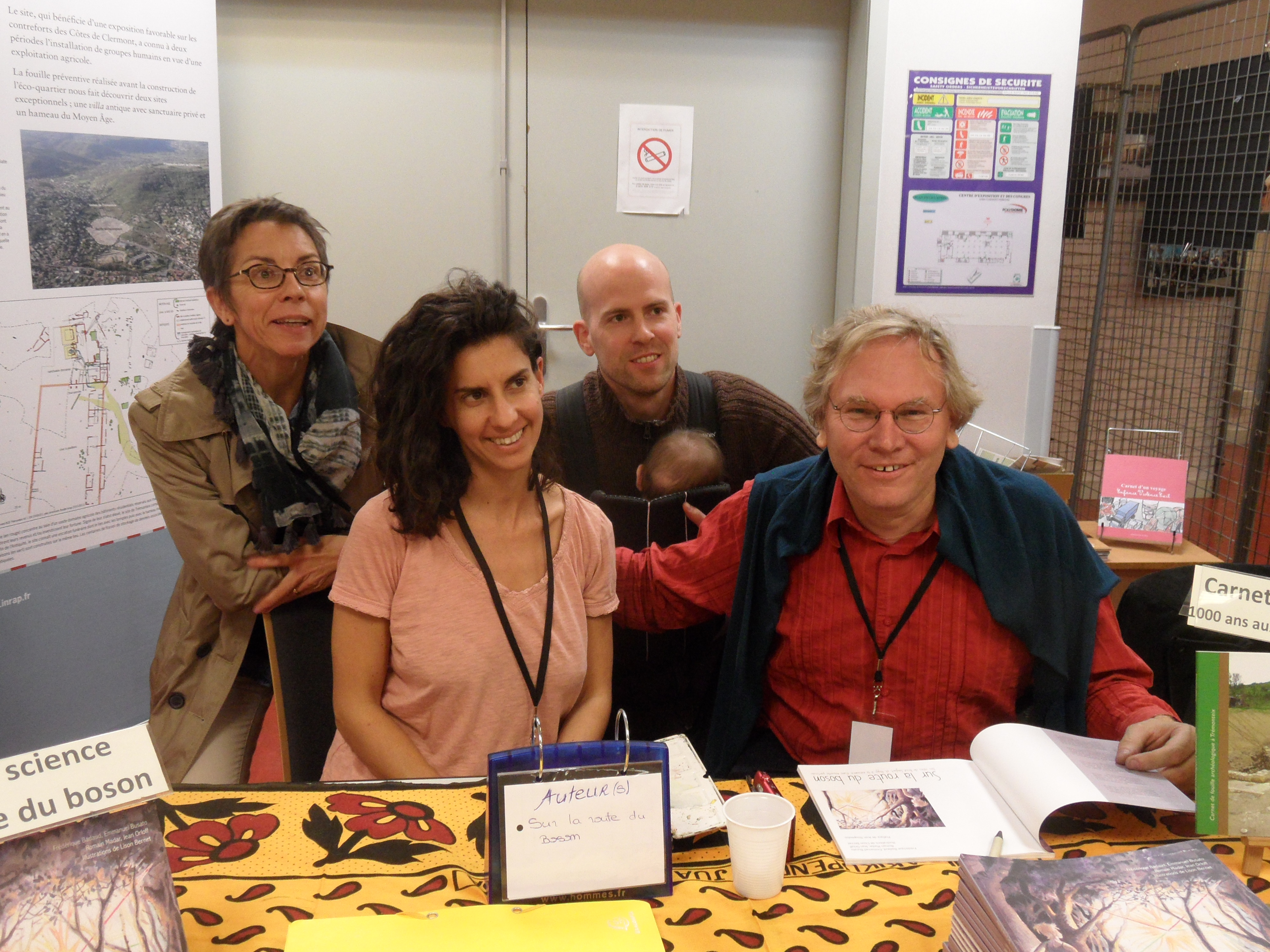 Group picture of the book team (LPC director, authors, University director)